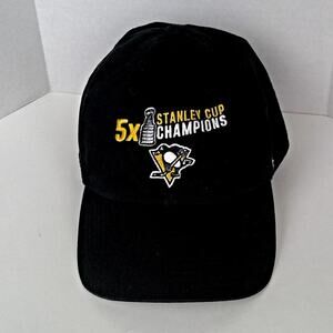 '47 Brand Pittsburgh Penguins 5X Stanley Cup Champions Strapback Dad Cap/Hat NHL